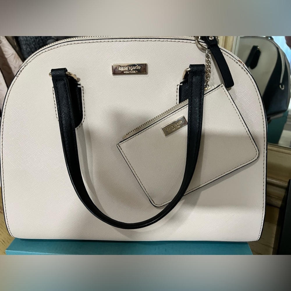 Kate Spade medium purse and small matching wallet.